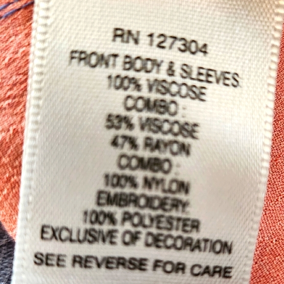 NWT John Mark kimono/topper, size 3X - Picture 8 of 9